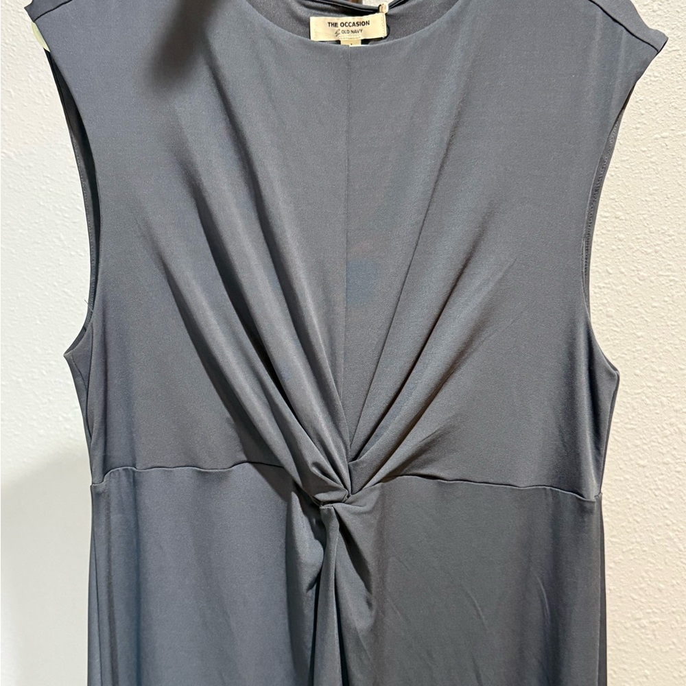 Old Navy “The Occasion” Sleeveless Twist-Front Maxi Dress in Navy - Picture 3 of 7